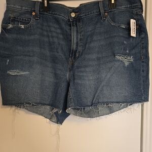 Old Navy Blue Distressed Shorts